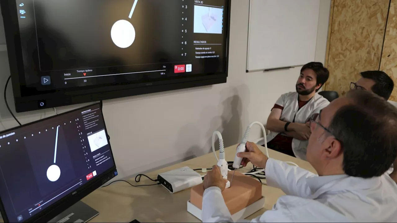 Crean un simulador para aprender a realizar punciones guiadas por ecografía