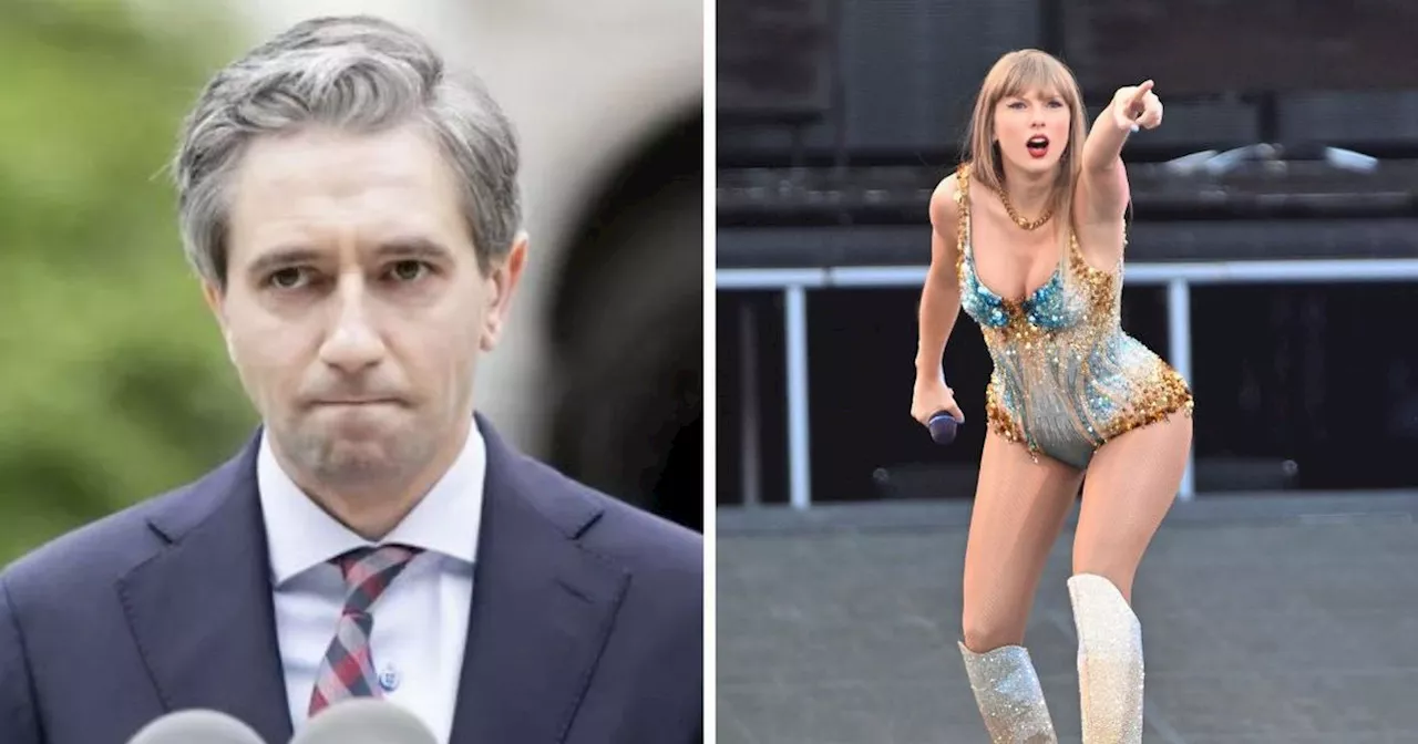 Taoiseach Simon Harris explains why he has a 'bone to pick' with Taylor Swift