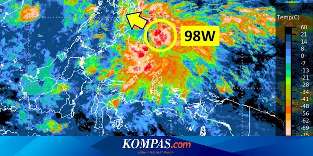 BMKG Deteksi Bibit Siklon Tropis 98W, Adakah Dampaknya bagi Indonesia?