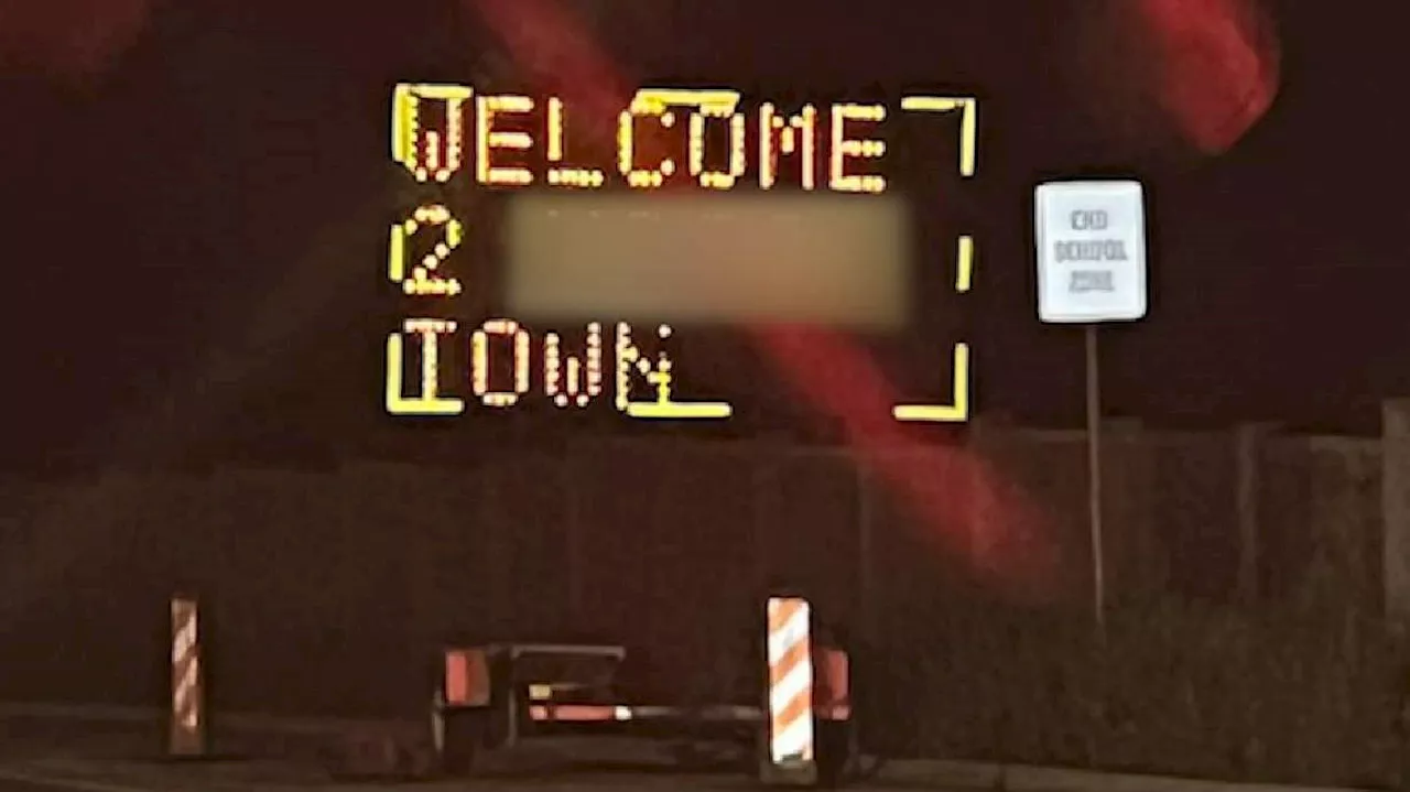 West Jordan police investigate hacked sign that displayed racist slur