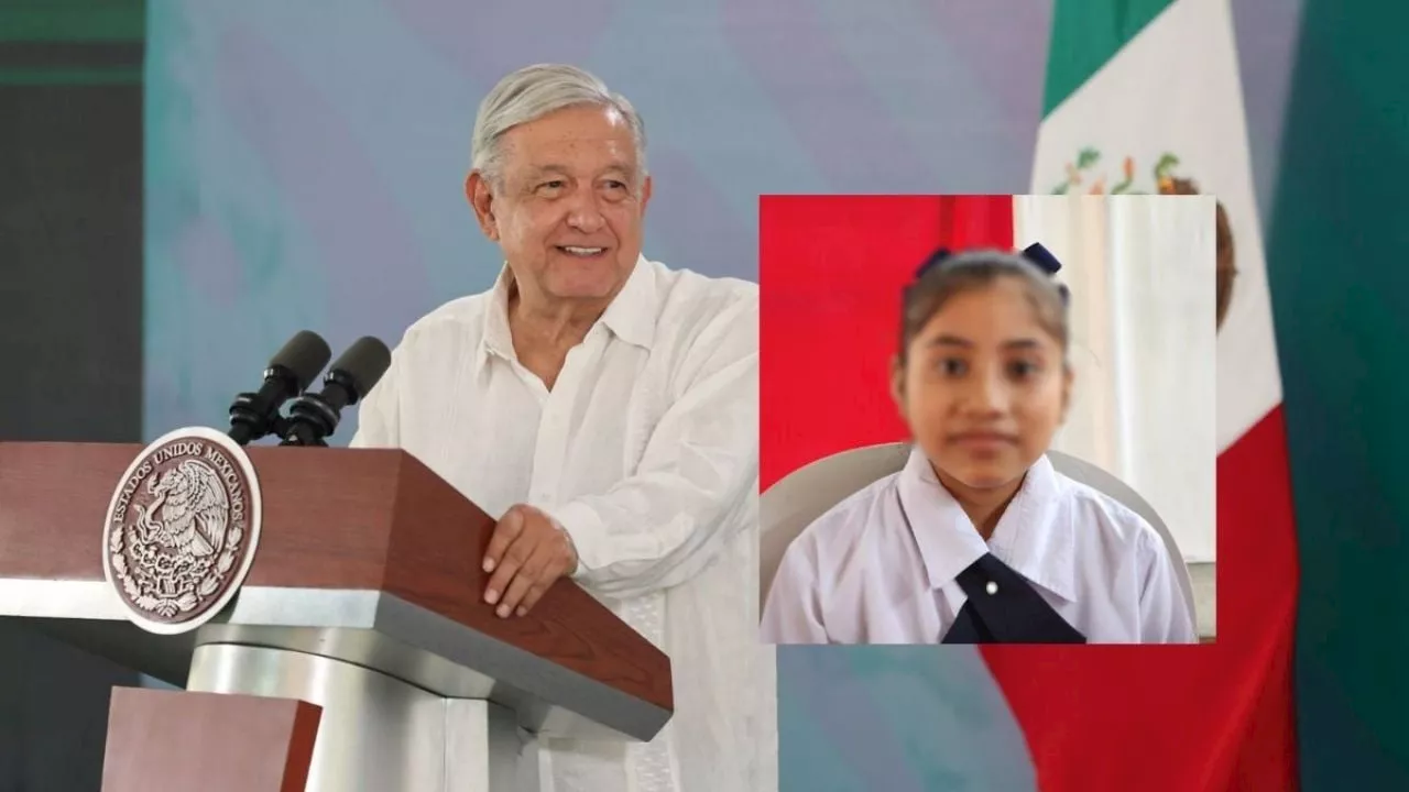 Andrea, estudiante de Papantla, se reunirá con el presidente López Obrador