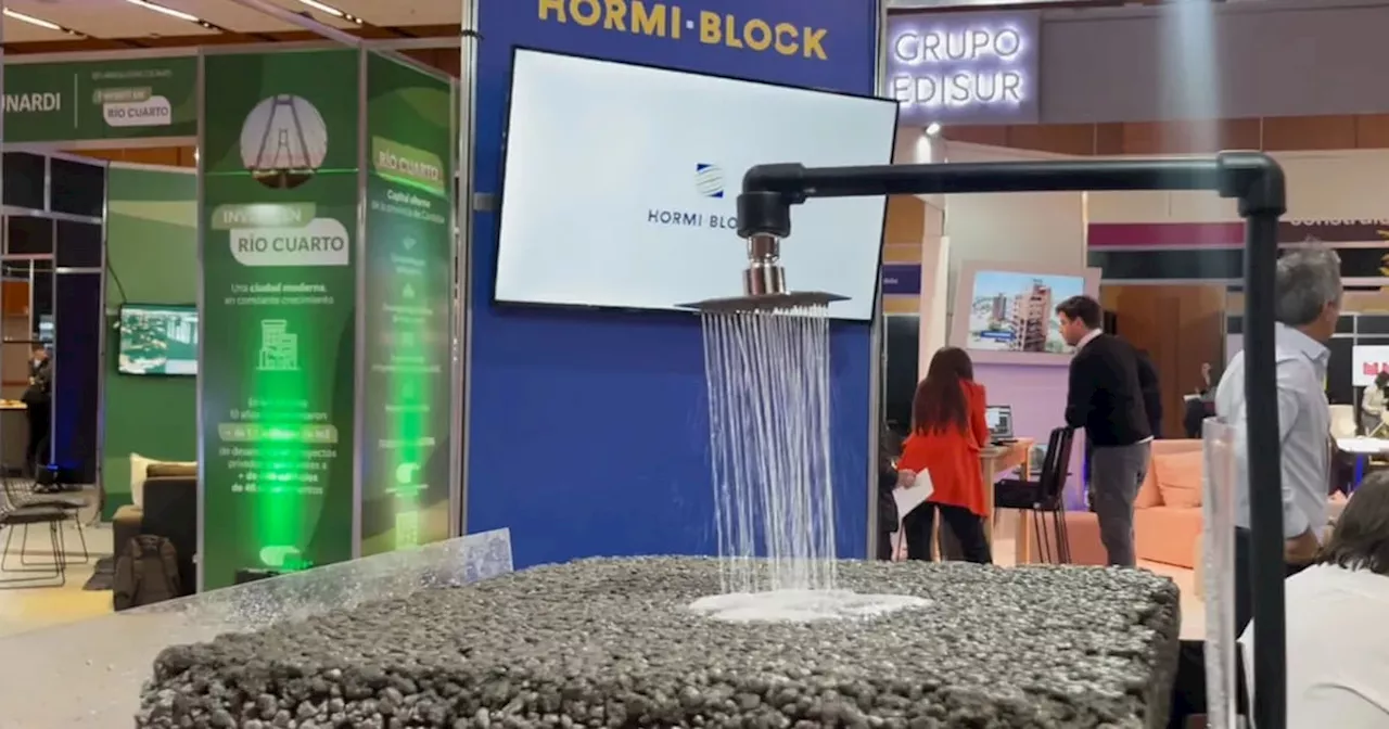 Made in Córdoba: fabrican un hormigón permeable que filtra el agua, evita inundaciones y es amigable con el medio ambiente