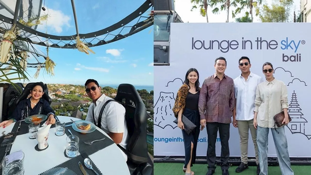 7 Potret Darma Mangkuluhur di Opening Lounge in the Sky Bali, Ada Titiek Soeharto