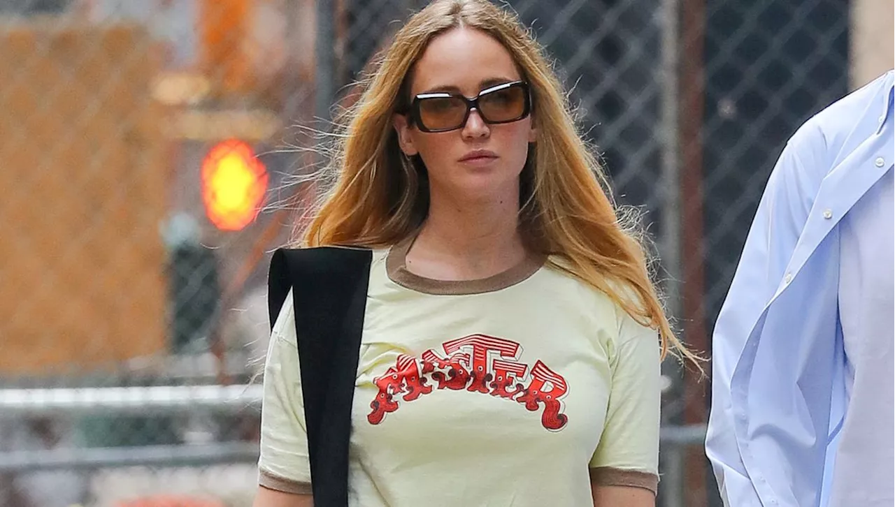 Jennifer Lawrence Styles Viral Tory Burch Flats With an Outfit Full of It Girl Brands