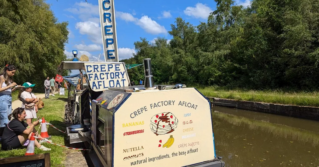 A narrowboat serving up fresh crepes and ice cream comes to Greater Manchester