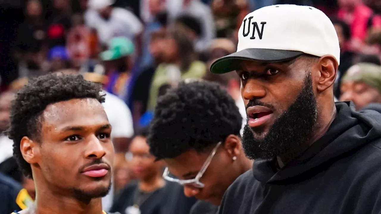 LeBron James cumple su sueño: jugará con su hijo Bronny en Los Ángeles Lakers