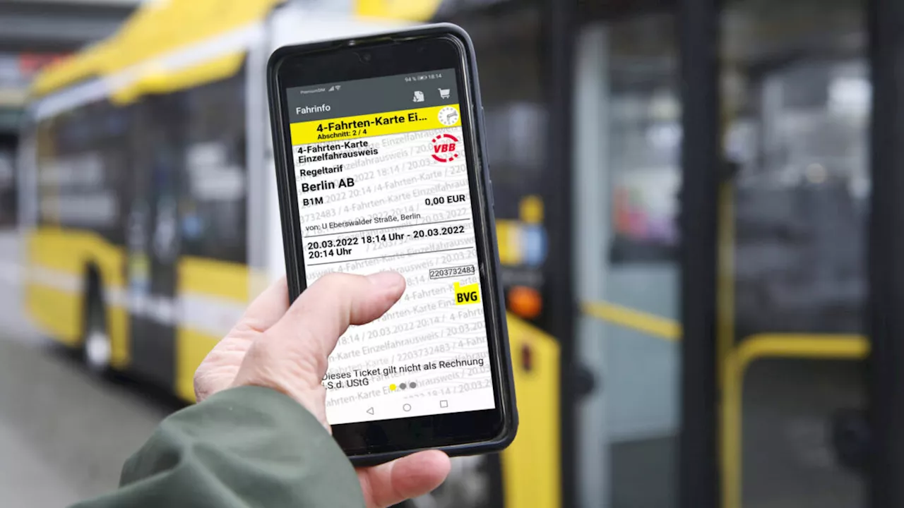 Berliner Verkehrsbetriebe: Kein Handy-Ticket mehr ohne BVG-Account