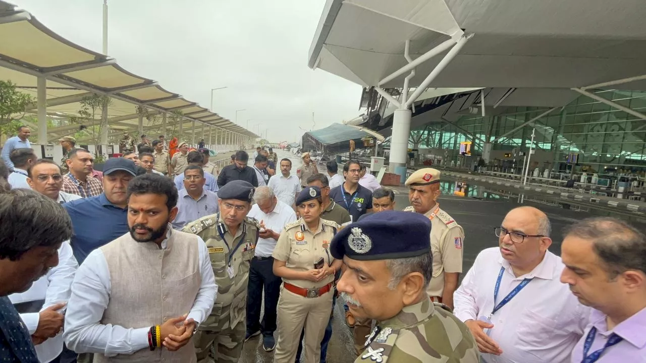 IGI Terminal-1 Accident: एयरपोर्ट पहुंचे उड्डयन मंत्री, मृतक के परिजनों को 20 लाख रुपए के मुआवजे का ऐलान