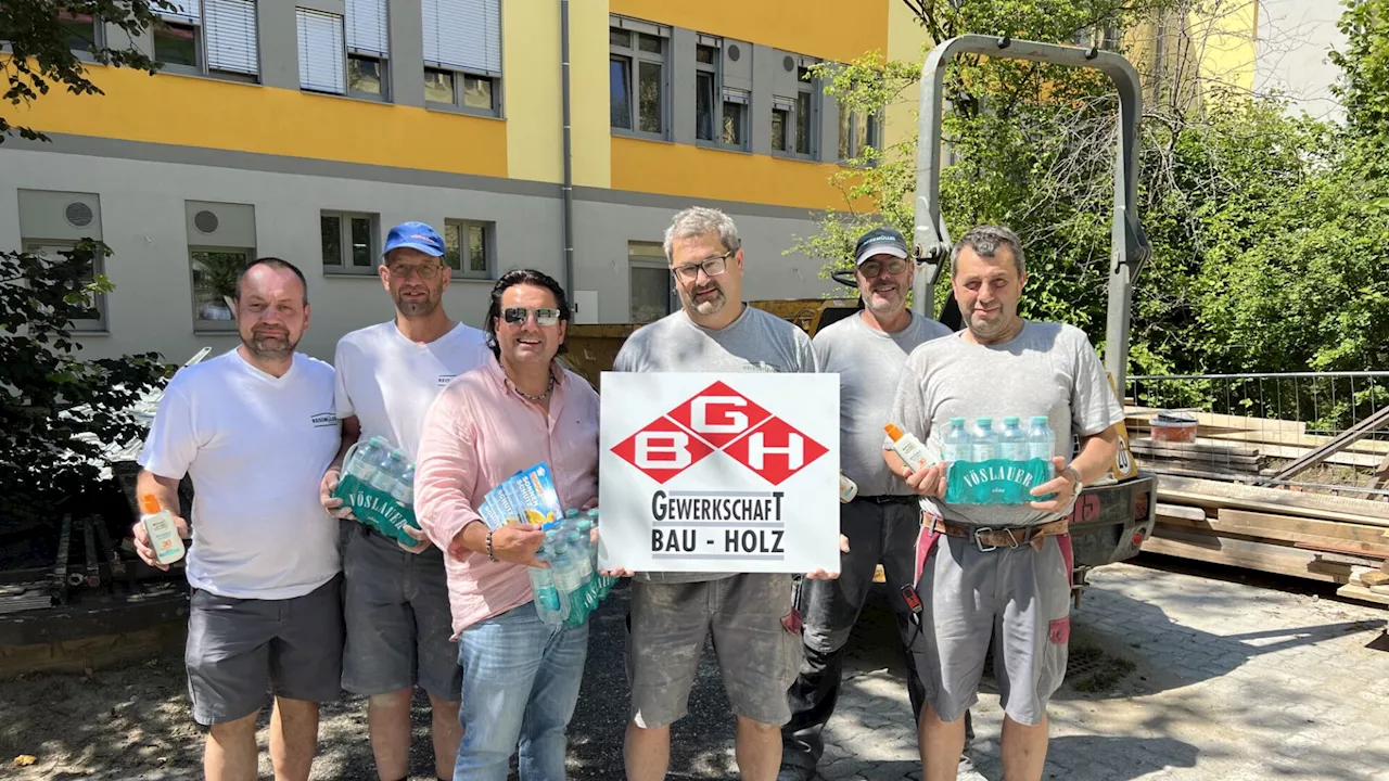 Gut versorgt auf den Baustellen im Bezirk Waidhofen