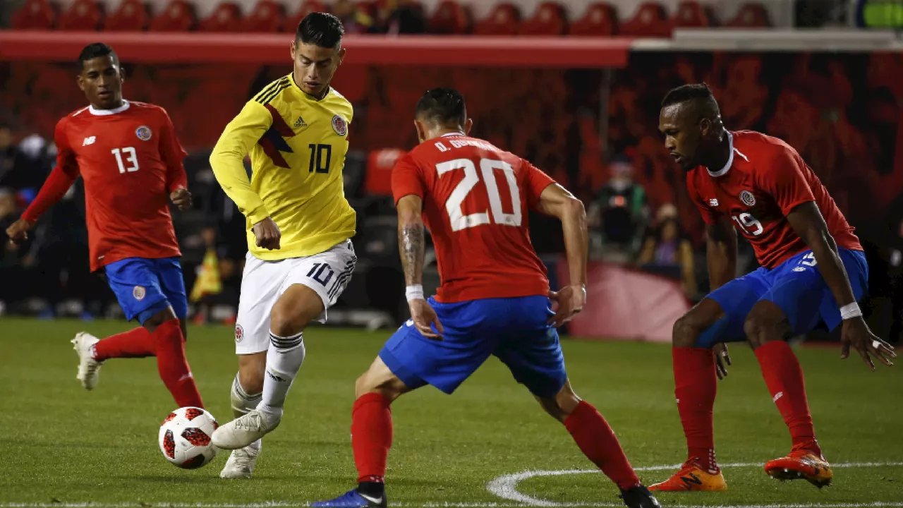 Selección Colombia y su último duelo contra Costa Rica: James Rodríguez fue protagonista