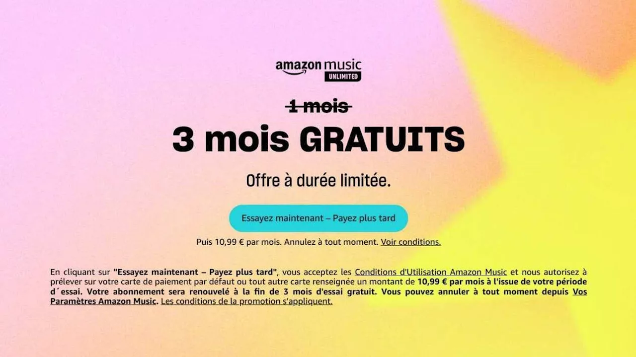 Pour son anniversaire, Amazon Music Unlimited propose une offre inédite pour quelques jours