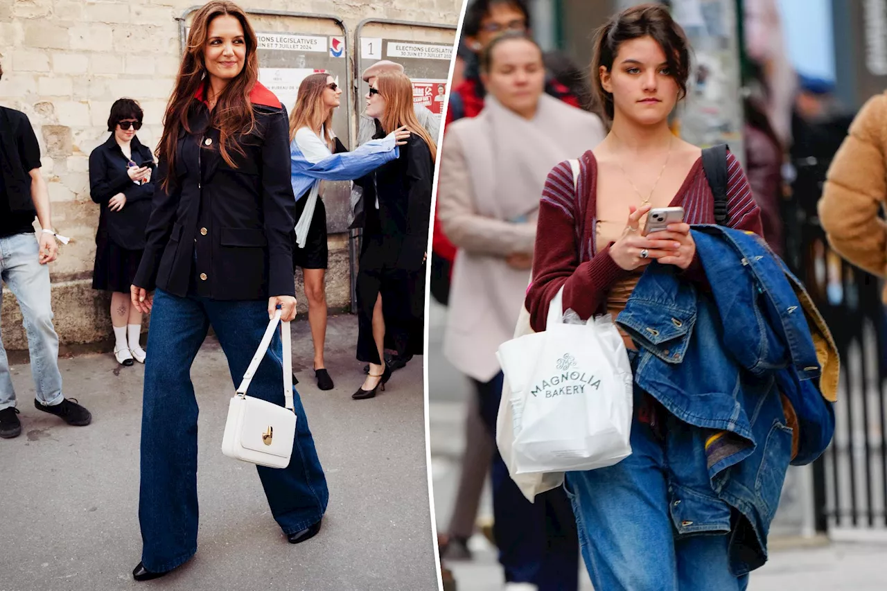 Katie Holmes hits Paris Fashion Week after daughter Suri's high school graduation