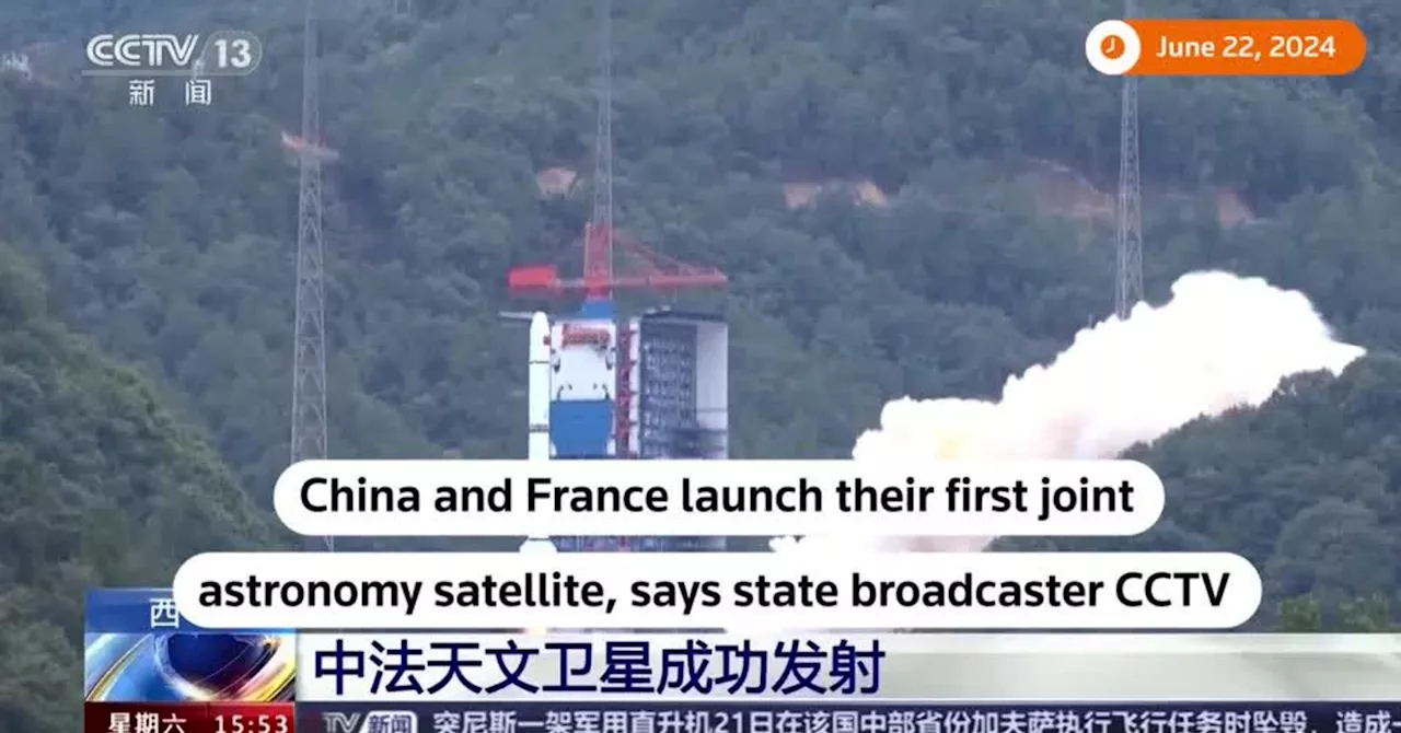 Sino-French satellite launched into orbit, China's CCTV says