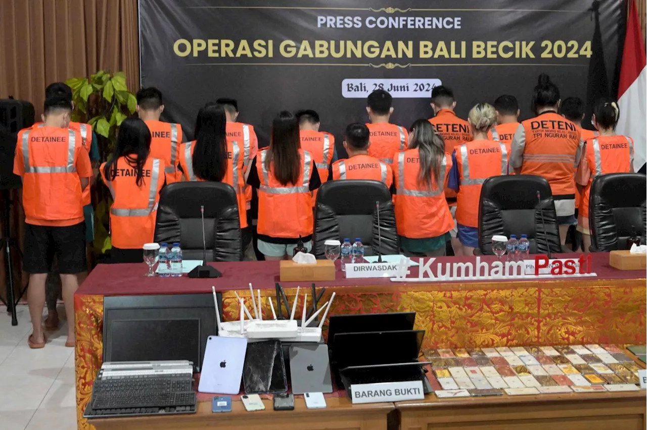 Indonesia to deport 103 Taiwanese suspected of cyber crimes in Bali