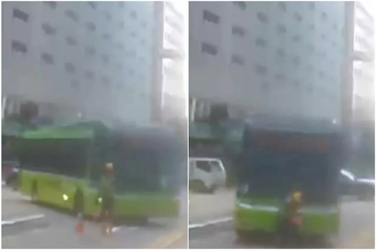 SMRT bus captain suspended after running over construction worker in Singapore