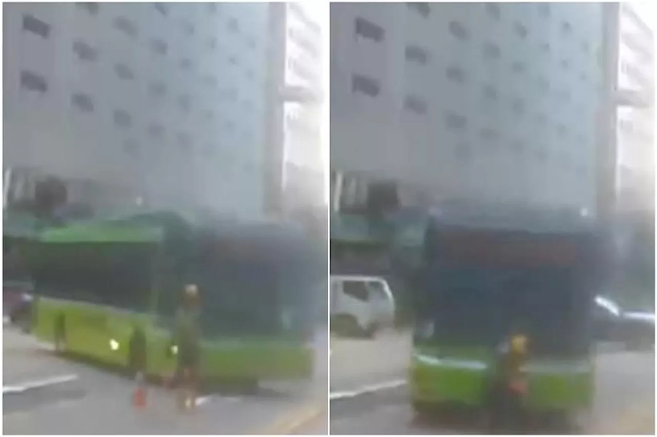 SMRT bus driver suspended after running over construction worker in Anson Road