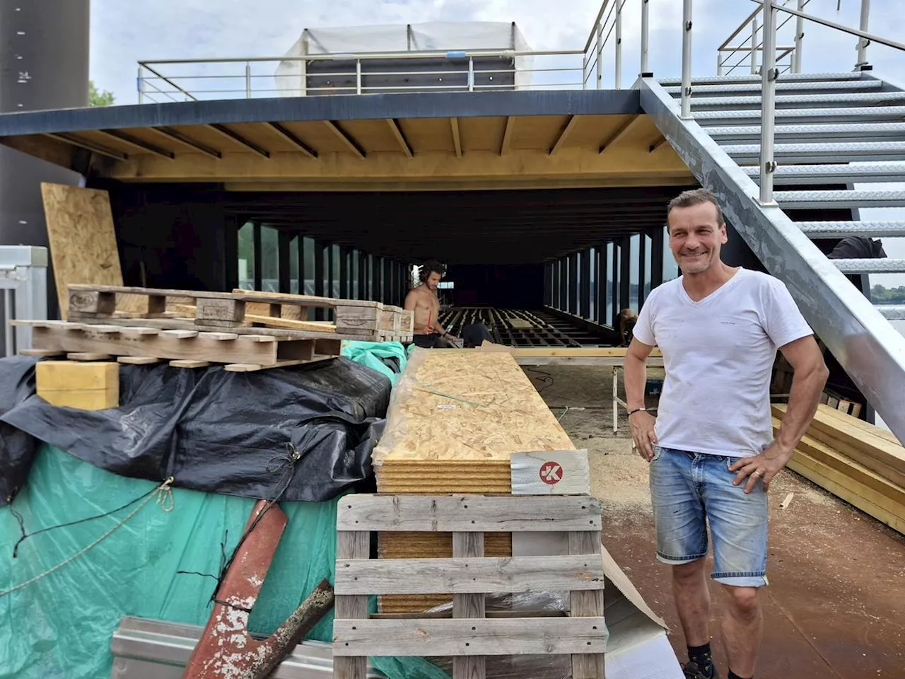 Tourisme en Gironde : bientôt une salle de concert dans une péniche à quai sur la Dordogne