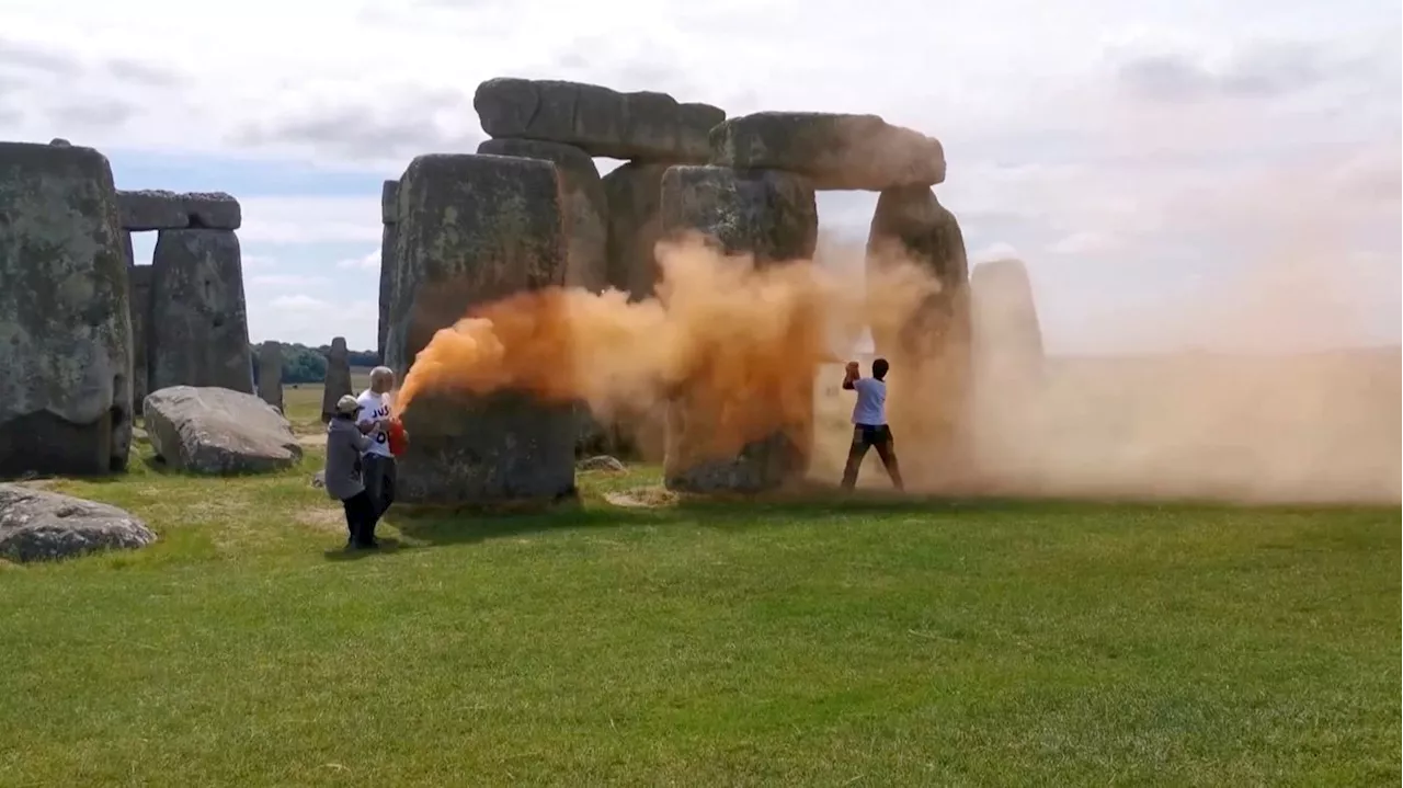 Farbattacke auf britisches Wahrzeichen: Stonehenge behält keine sichtbaren Schäden