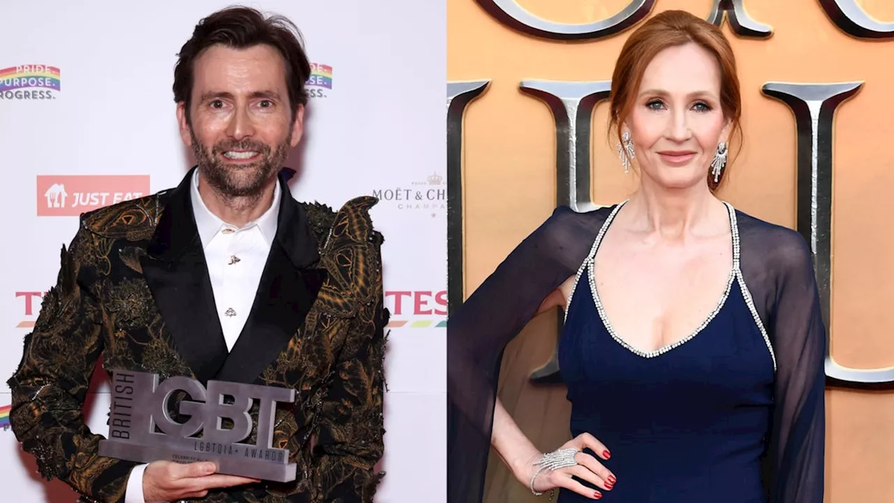 JK Rowling is very upset after David Tennant called transphobes 'little whinging fuckers'