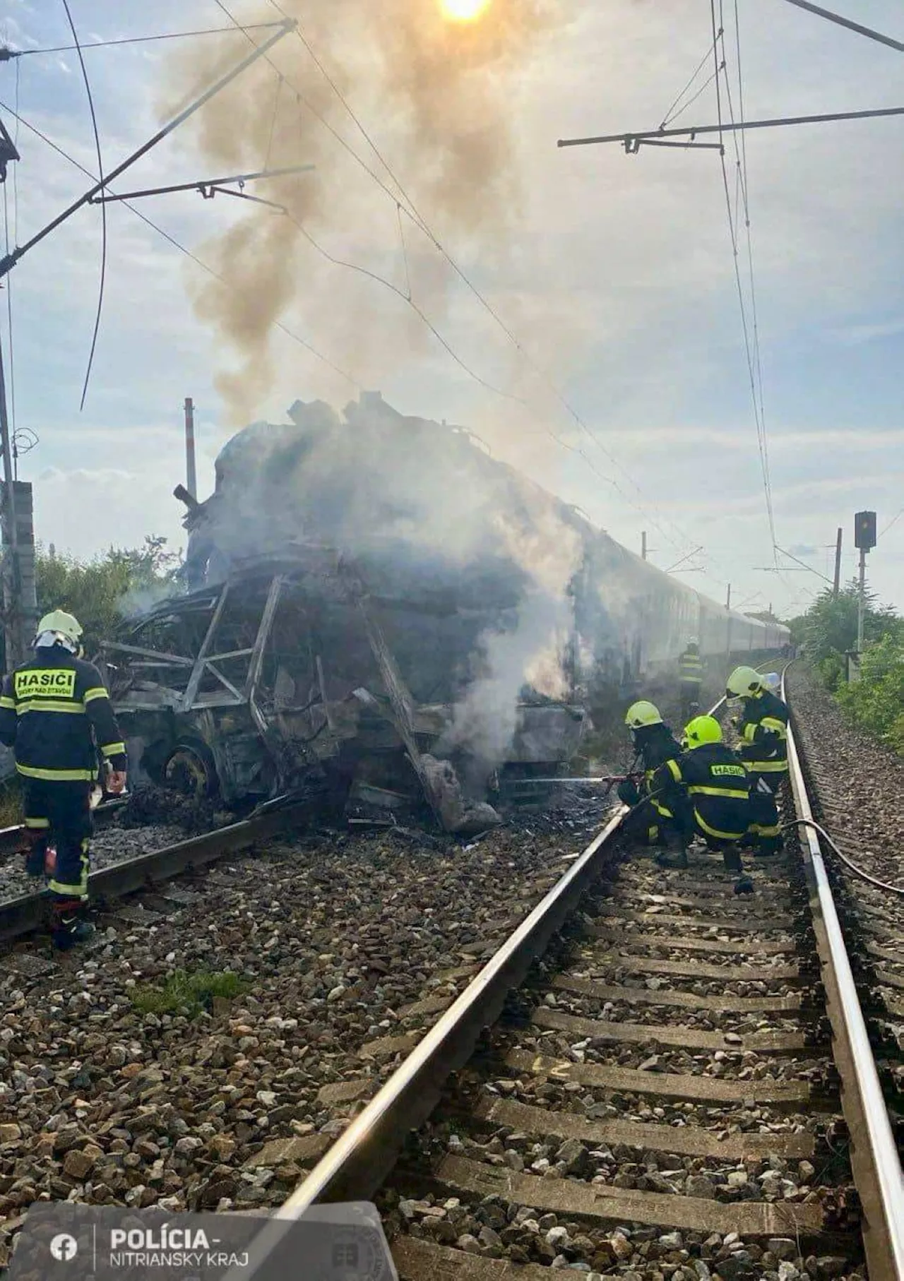 Seven killed as train collides with bus in Slovakia