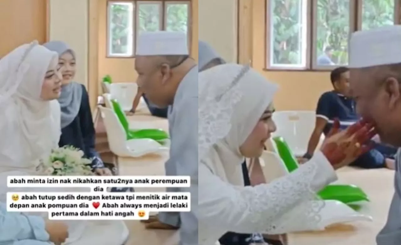 [Video] Momen Ayah Minta Izin Jadi Wali Untuk Nikahkan Anak Perempuan Tunggal Buat Ramai Sebak