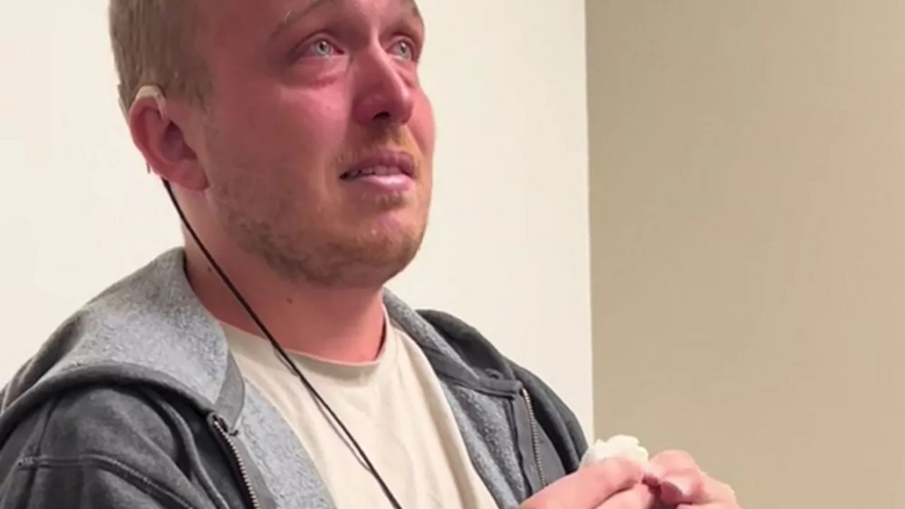 Heartwarming moment man, 28, hears for the first time and bursts into tears – after common bug rendered h...