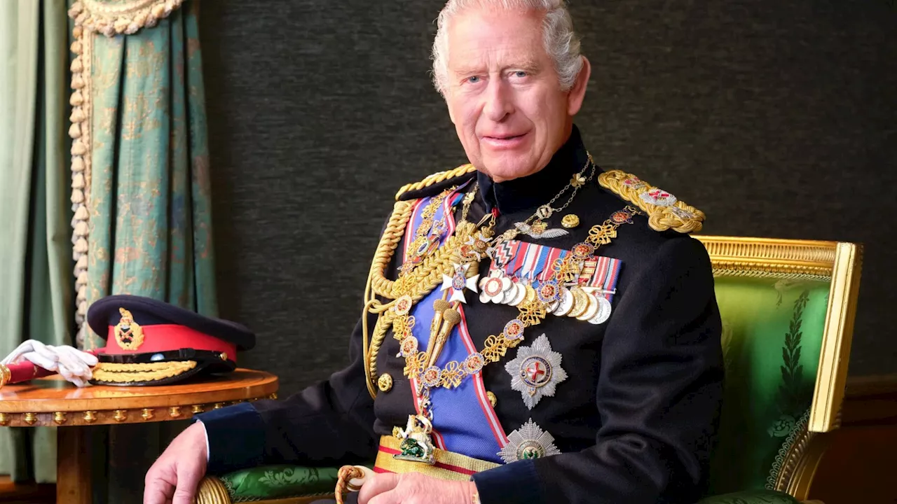 King Charles wears his Field Marshal’s uniform in new photo released by palace to mark Armed Forces Day...