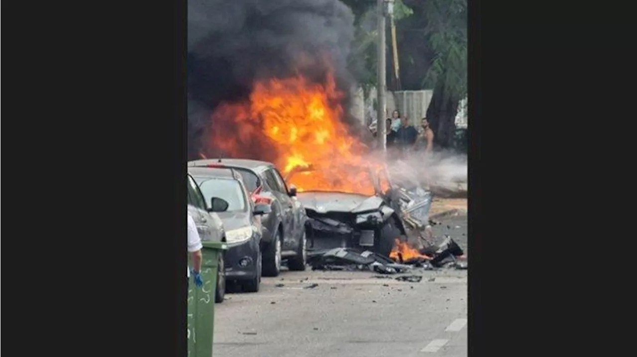 VIDEO Ledakan Bom Mobil Guncang Herzliya Tel Aviv, Api Perang Gaza Tiba di Ibu Kota Israel