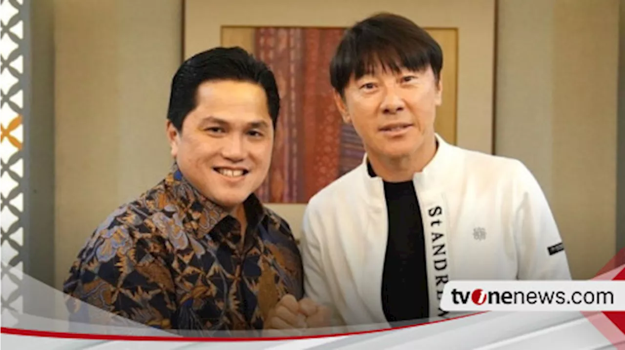 Resmi, Shin Tae-yong Memperpanjang Kontrak dengan Timnas Indonesia, Erick Thohir Pamer Foto Salaman