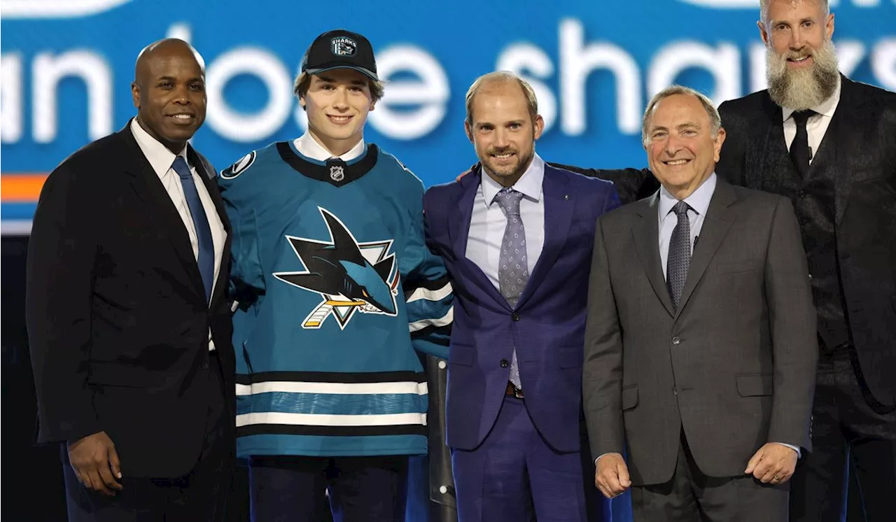 San Jose Sharks select Macklin Celebrini with No. 1 pick in NHL draft