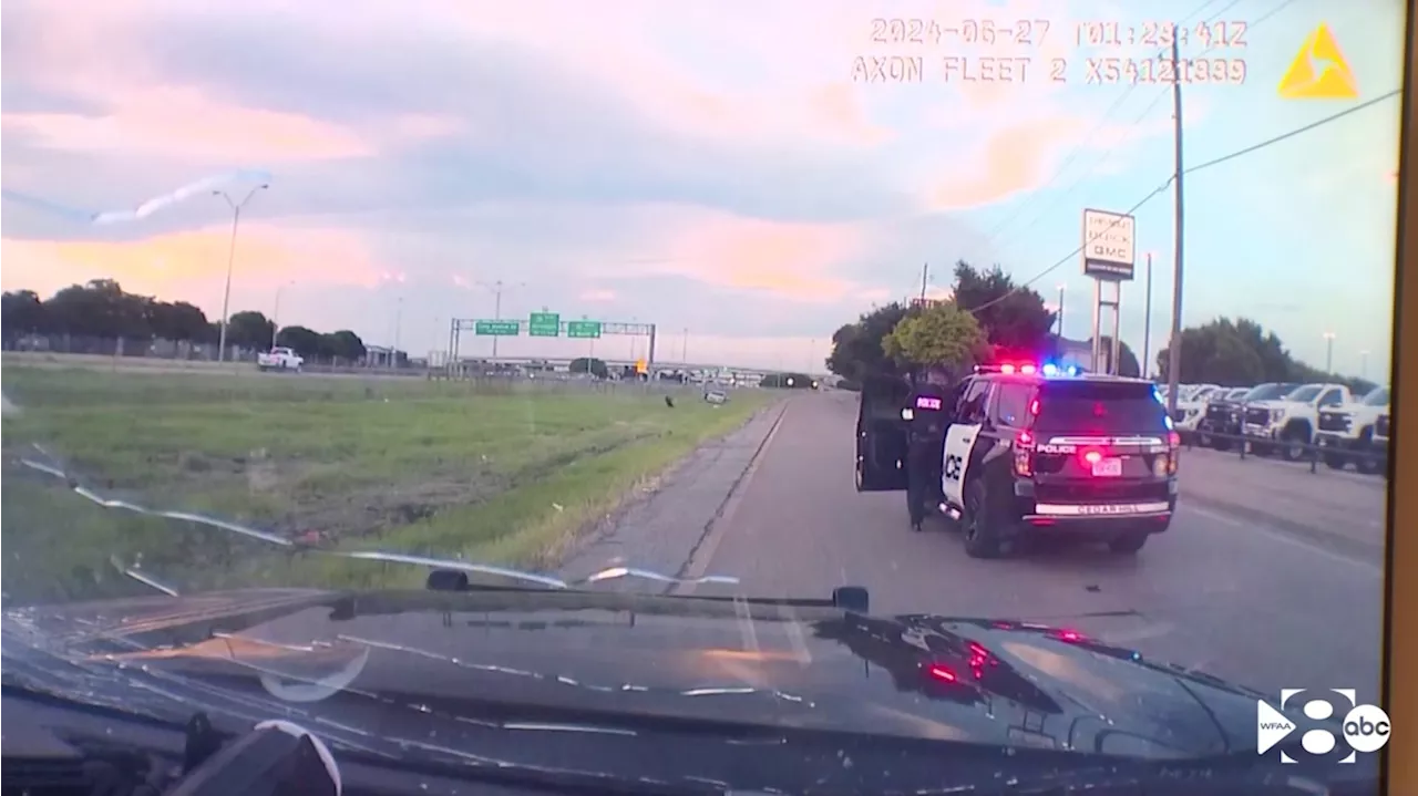 Cedar Hill police release dashcam video of a shooting following a pursuit that ended in Dallas