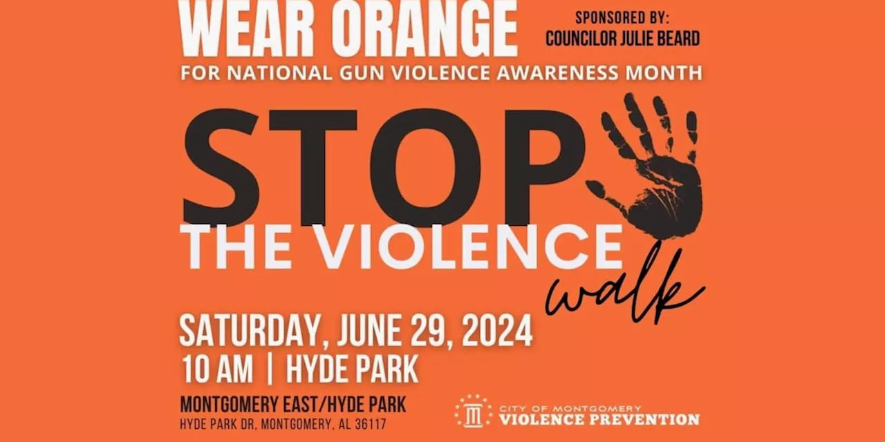 Montgomery marks National Gun Violence Awareness Month with “Stop the Violence” walk