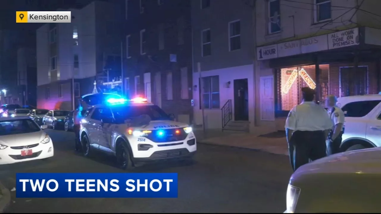 Police: Suspects sought after 2 teenagers shot while running from gunfire in Philadelphia