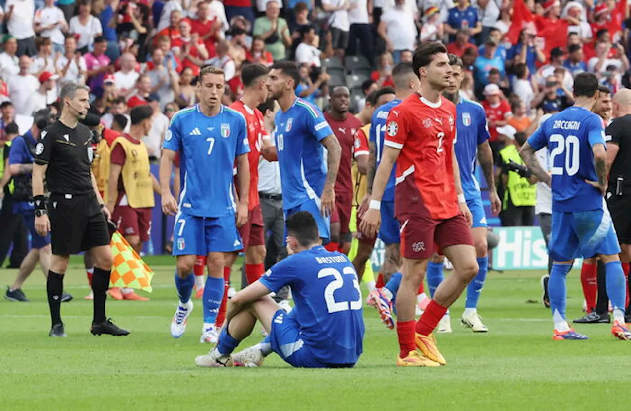 Euro 24: Svizzera batte Italia 2-0 gli azzurri eliminati CRONACA e FOTO