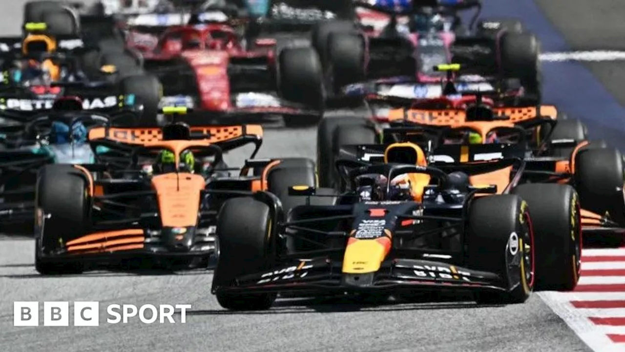 Austrian GP: Max Verstappen wins sprint with Lando Norris third