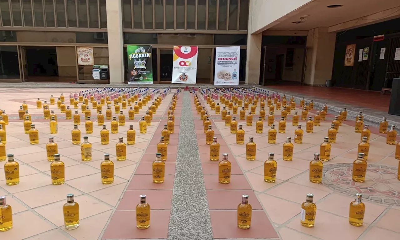 Incautan más de 650 botellas de licor adulterado y contrabando durante fiestas sampedrinas en Huila