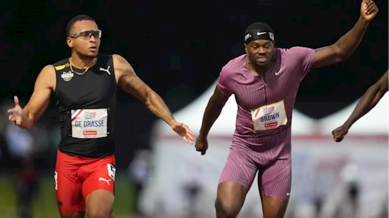 De Grasse, Leduc win 100m races at Canadian track and field trials, book spots in Paris