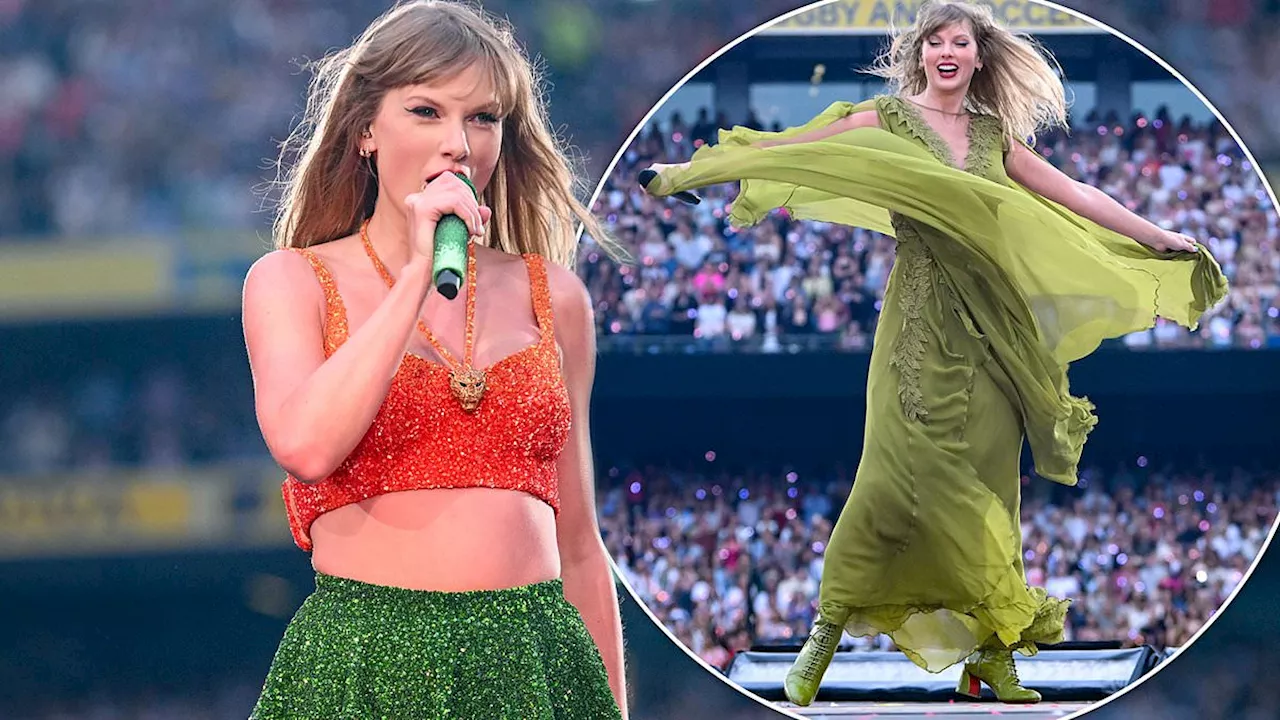 Taylor Swift sports Irish colours in outfits for Eras Tour in Dublin