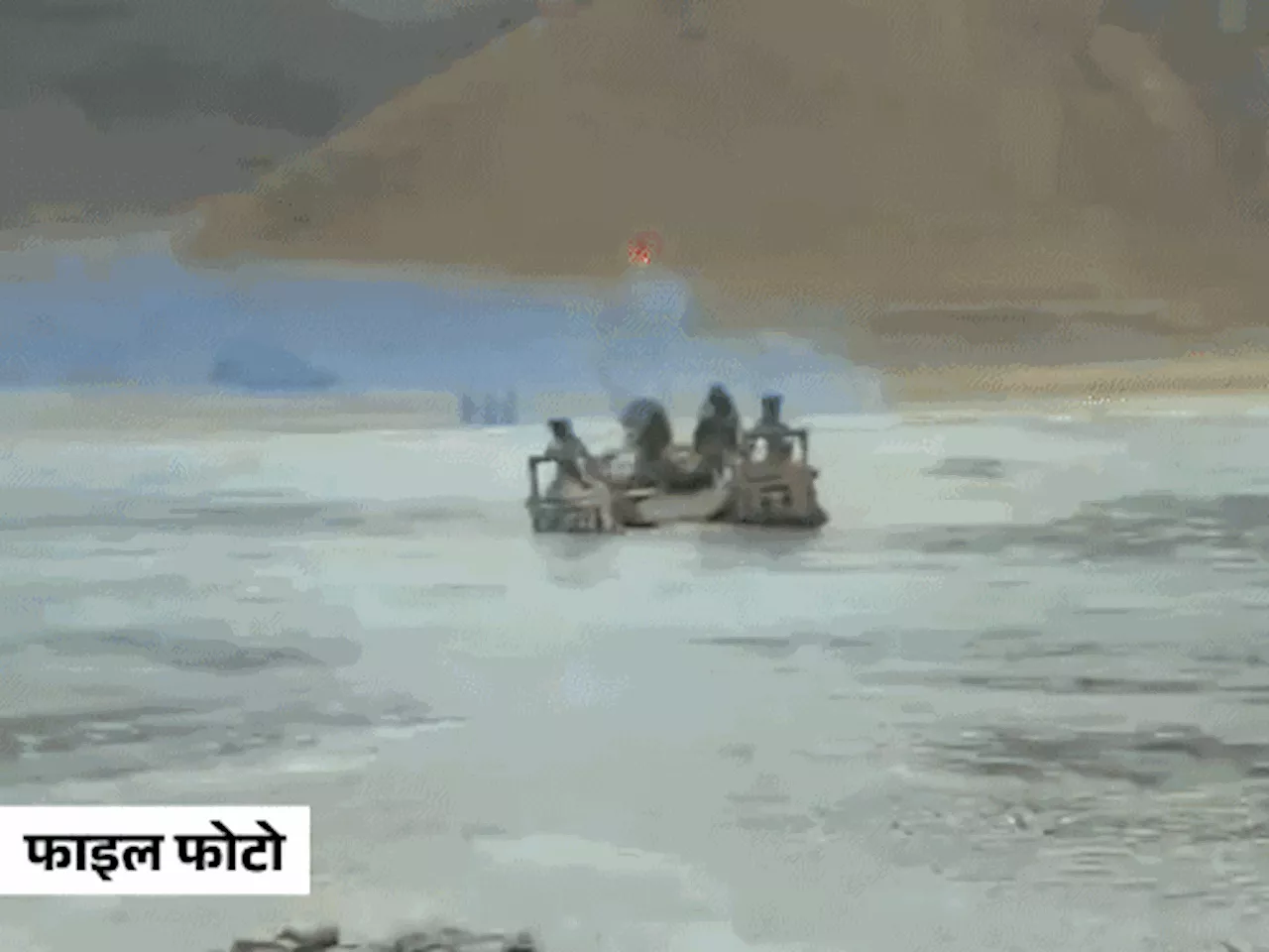 लद्दाख में नदी में फंसा सेना का टैंक,5 जवान बहे: इनमें एक JCO भी; LAC के पास रात एक बजे नदी में पानी बढ़ने स...