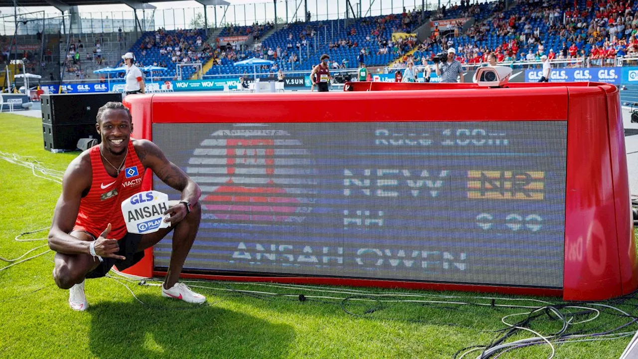 Rekord bei Leichtathletik-DM: Ansah läuft 100 Meter als erster Deutscher unter 10 Sekunden