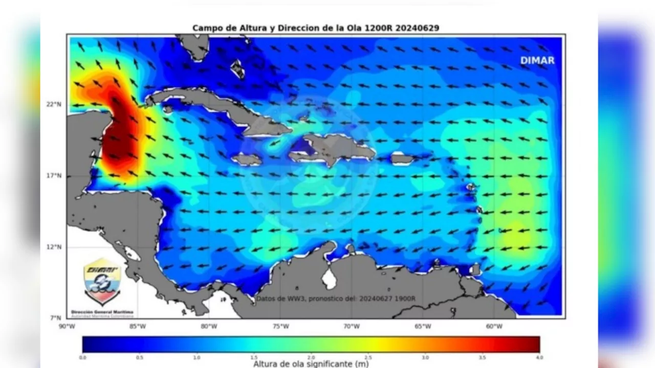 Alerta de vigilancia en la región Caribe por la tormenta tropical Beryl