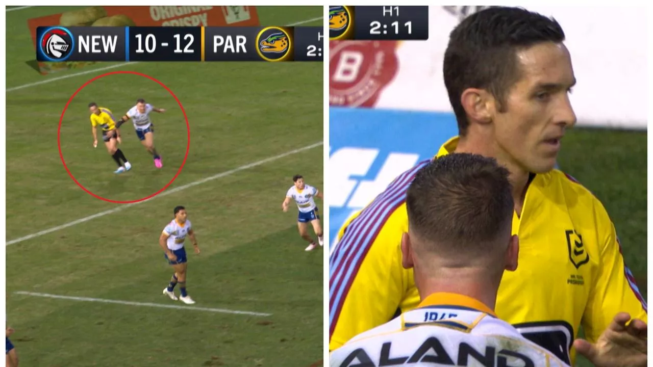 ‘Unlucky’: Gutho reveals referee’s ‘dubious’ excuse as Eels skipper blocked of try-saving effort