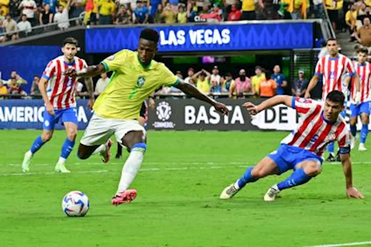 Partido lleno de emociones: vea goles de Brasil y Paraguay