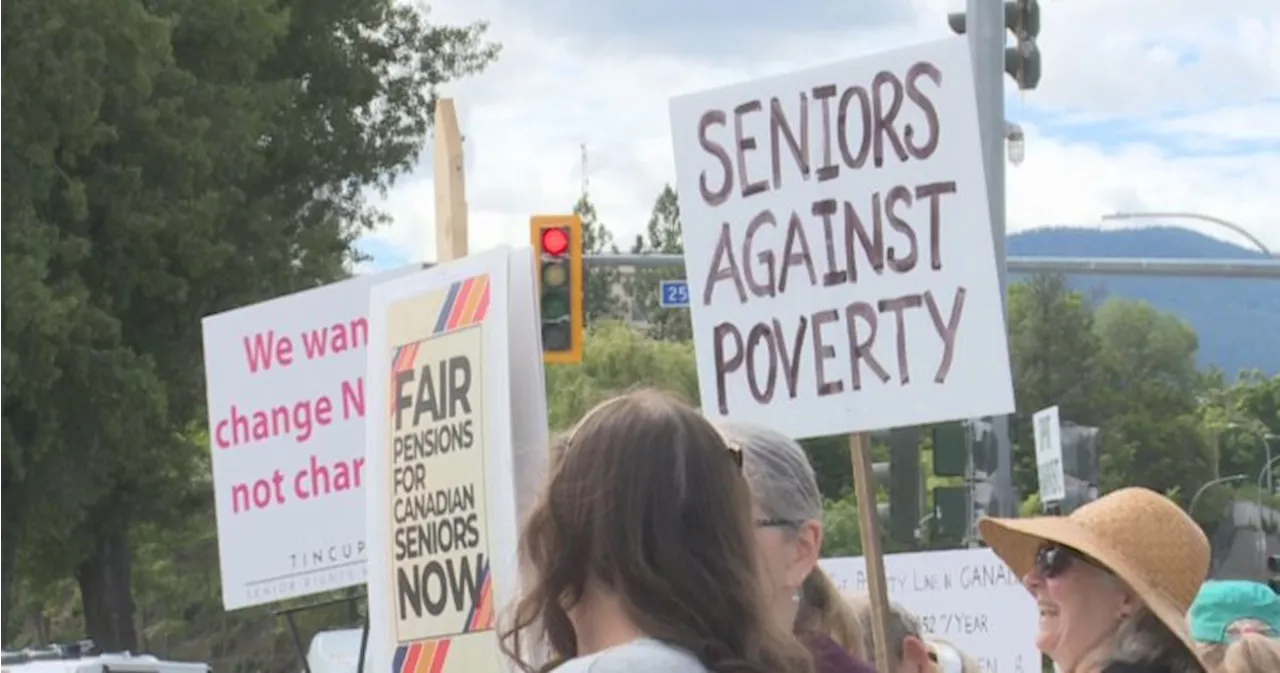 Okanagan seniors protest for better pensions