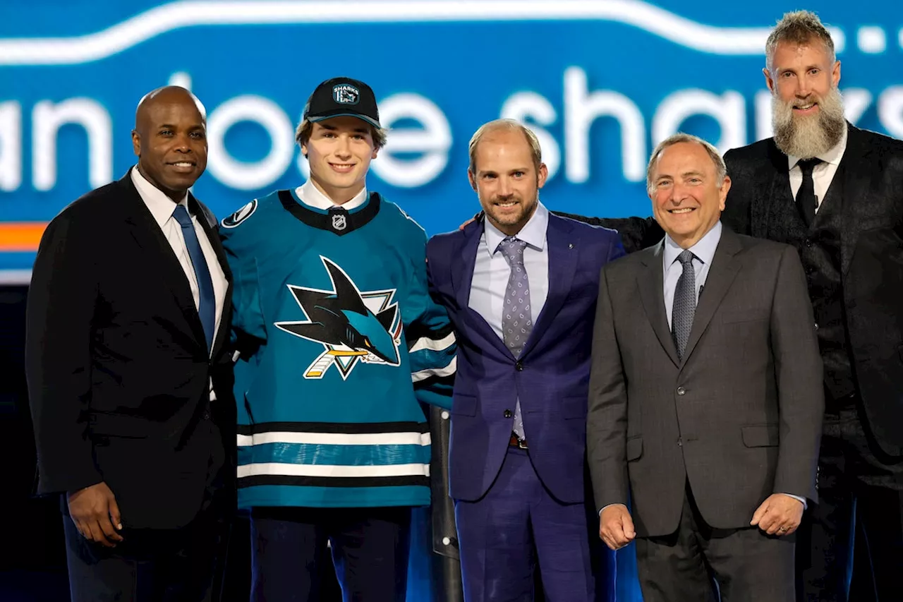 Sharks take forward Celebrini first overall at NHL draft