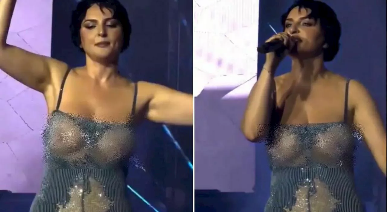 Arisa, l'abito trasparente lascia San Siro a bocca aperta: il look sexy della cantante al concerto dei Club Do