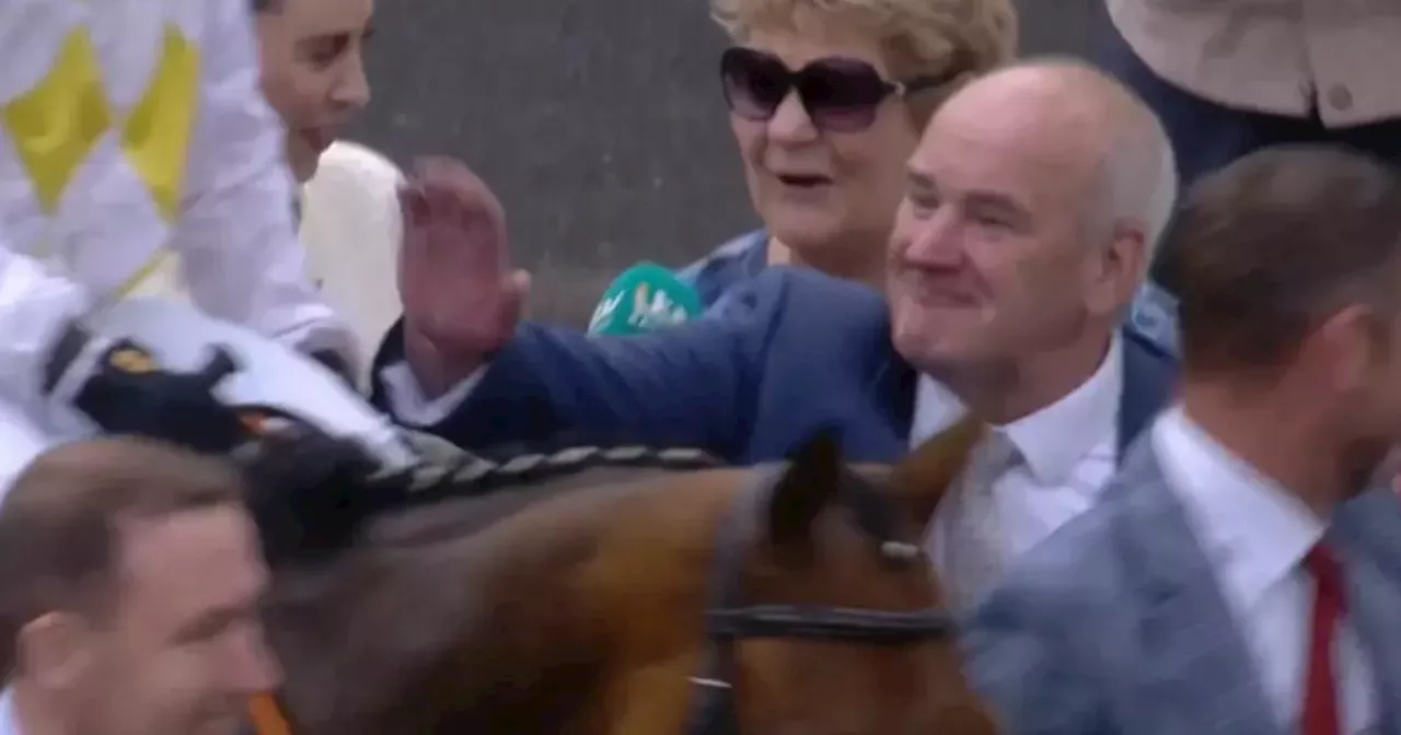 Banned Irish trainer Tony Martin celebrates sister's big winner in England