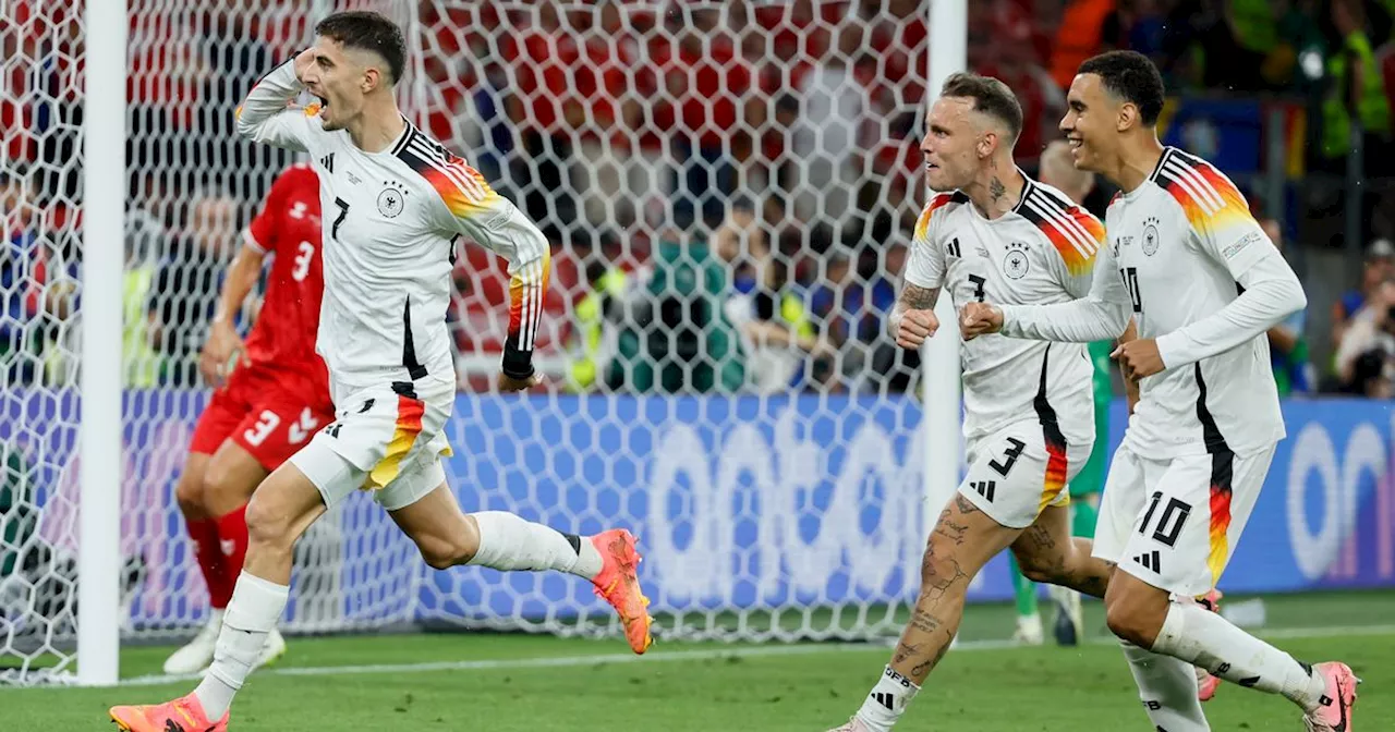 Germany beat Denmark to reach Euro 2024 quarter-finals in Dortmund storm