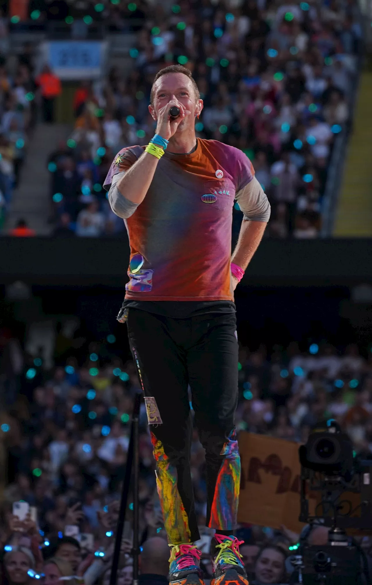 Coldplay joined by Michael J Fox on stage during thrilling Glastonbury set