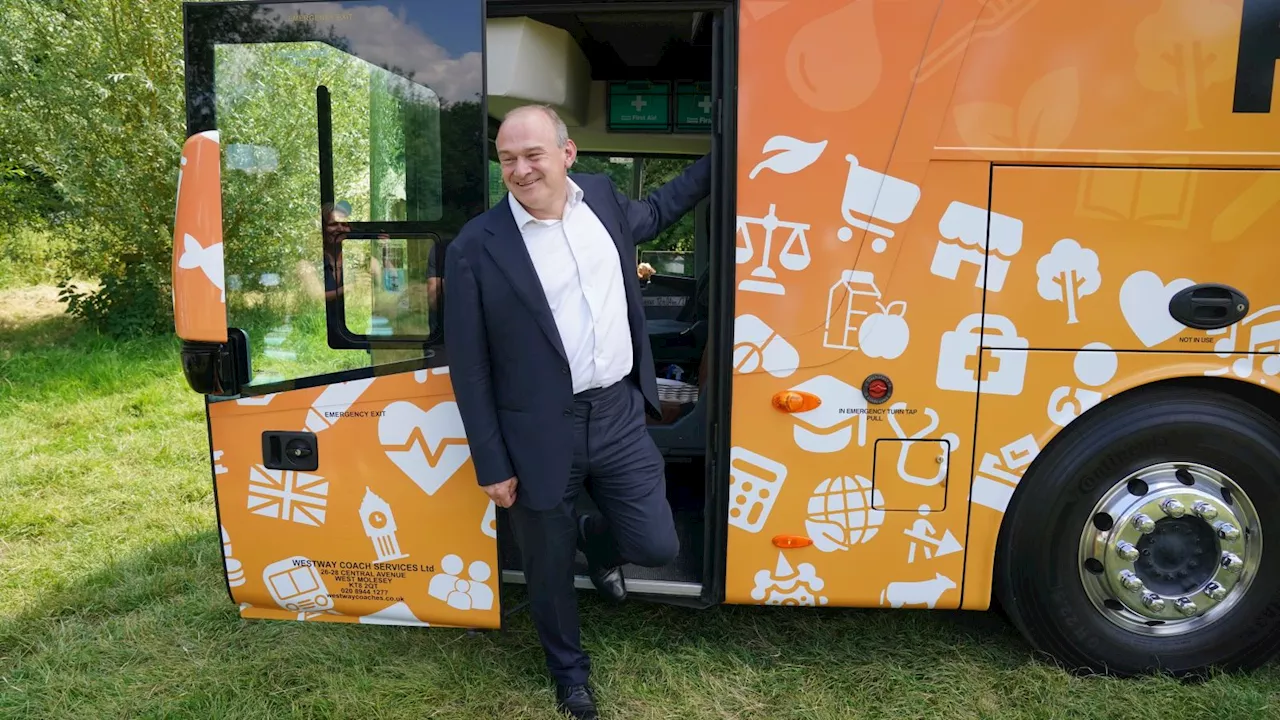 On-board the Lib Dem battle bus where Sir Ed Davey is planning more stunts